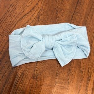 Baby Bling Headband Bow - light blue